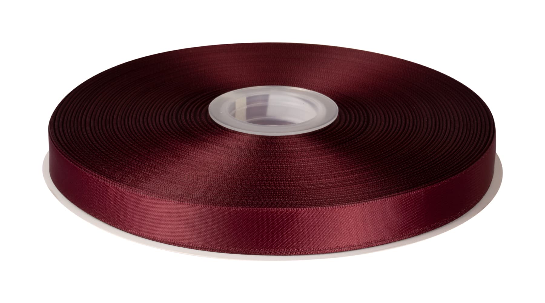 Fondersy 16mmX 91M Double Faced Satin Ribbon Burgundy Polyester Ribbon for Gift Wrapping Wedding Decoration Floral Arrangement Crafts