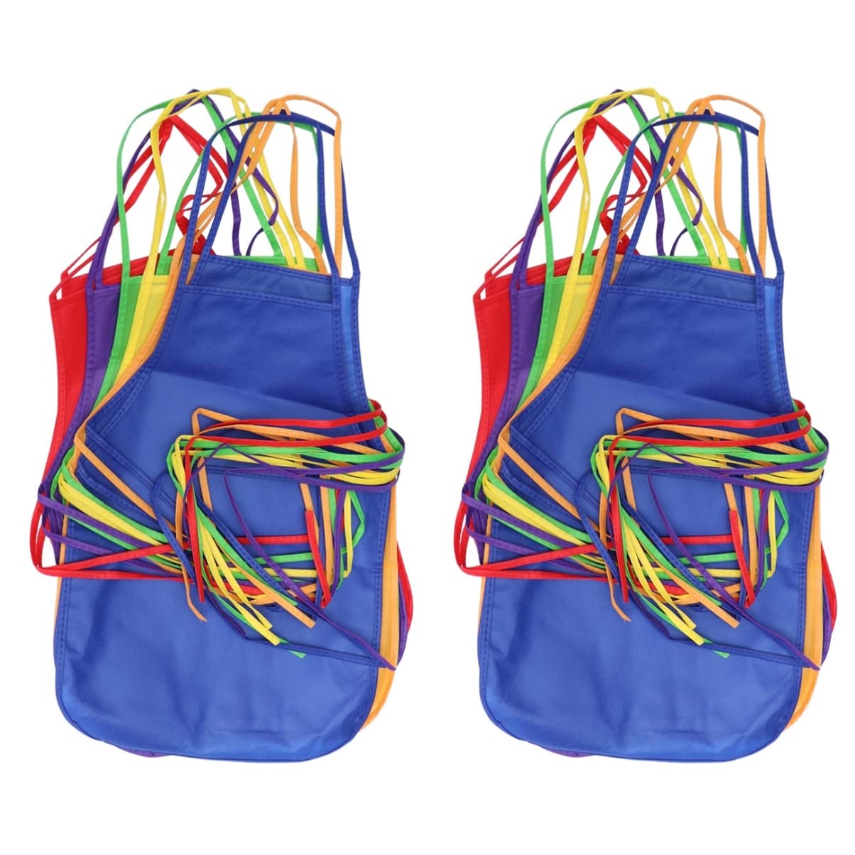 Ciieeo 24pcs Boy Girl's Artists Aprons Non-woven Fabric Disposable Painting Aprons for Class Crafts Art Painting Activities for Boys and Girls Activities Messy Play