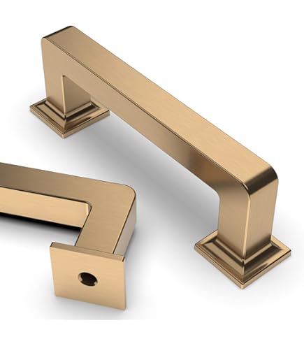 Square Milli Champagne Bronze Cabinet Knobs And Drawer Pulls - View #12