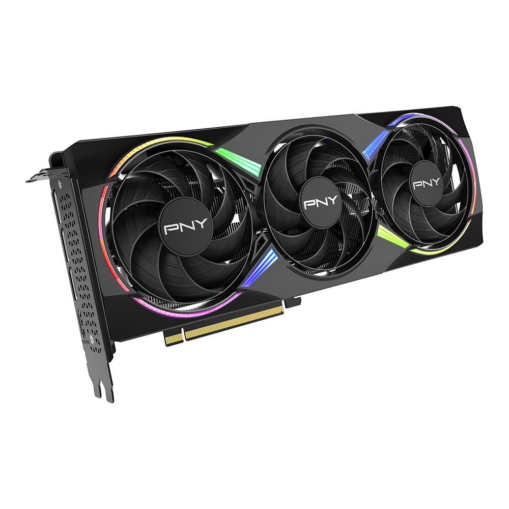 PNY NVIDIA GeForce RTX? 5060 Ti 16GB ARGB Overclocked Triple Fan Graphics Card (DLSS 4, PCIe 5.0, HDMI/DP 2.1, 2-Slot, Epic-X? RGB Lighting)