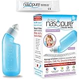 Nasopure Nasal Wash, Little Squirt Kit, “The Nicer Neti Pot” Sinus Wash Kit, Comfortable Nasal Rinse 4 Oz Bottle & 20 Salt Pa