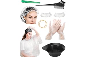 Qivorimith 11 PCS Hair Dye Coloring Kit,Hair Coloring Products with Hair Color Bowl,Dye Brush,Ear Cover,Hairpin,Hair Dye Tools