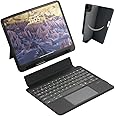 eiP Magnetix Keyboard Case for iPad Pro 11' 4th~1st, iPad Air 11' 2024 M2/5th/4th, iPad 10th with Trackpad, Detachable Case, 7 Color Backlight (iPad 10/Air M2&5&4/ Pro 11"1-4th) - No stylus shortcuts