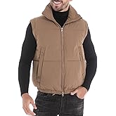 CYPERROCK Men's Puffer Vest, Quilted Warm Outerwear Winter Causal Sleeveless Jacket