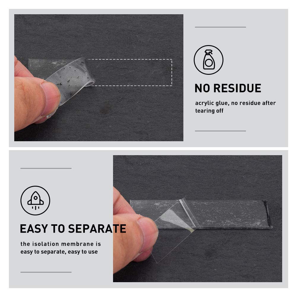 Double Sided Adhesive Tape – 1/2inch 10ft Removable Strong Adhesive Mounting Tape No Residue Transparent Tape for Fixing Carpets/Paste Items/Craft Wall Mounting, Household (Pack of 1 Roll): Industrial & Scientific