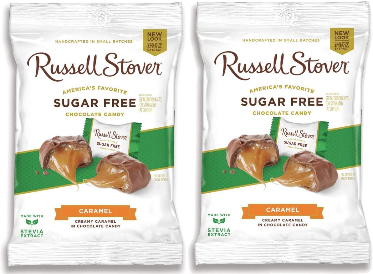 Russell Stover Sugar Free Caramels 85g x 2 Bags Amazon.co.uk Grocery