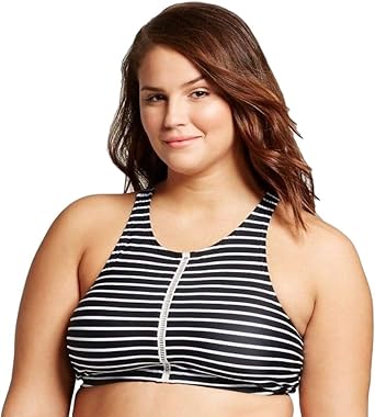 plus size white bikini top