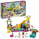 LEGO Friends Andrea's Pool Party 41374 Toy Pool Building Set with Andrea and Stephanie Mini Dolls for Pretend Play, Includes Toy Juice Bar and Wave Machine, New 2019 (468 Pieces)