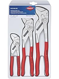 KNIPEX Tools 00 20 06 US2, Pliers Wrench 3-Piece Set