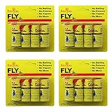 Baiou 16PCS Fly Paper Strips,Fly Trap, Fly Catcher Trap, Fly Ribbon, Fly Bait, Super Value