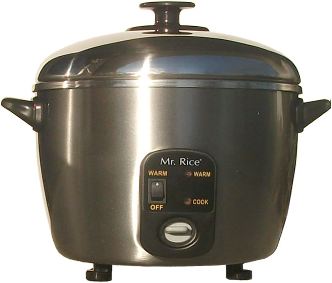 3 Cups Stainless Steel Cooker and Steamer with Stainless Steel Inner Pot