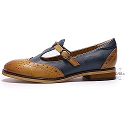 Mona flying Women's Leather Wingtip Oxford Mary