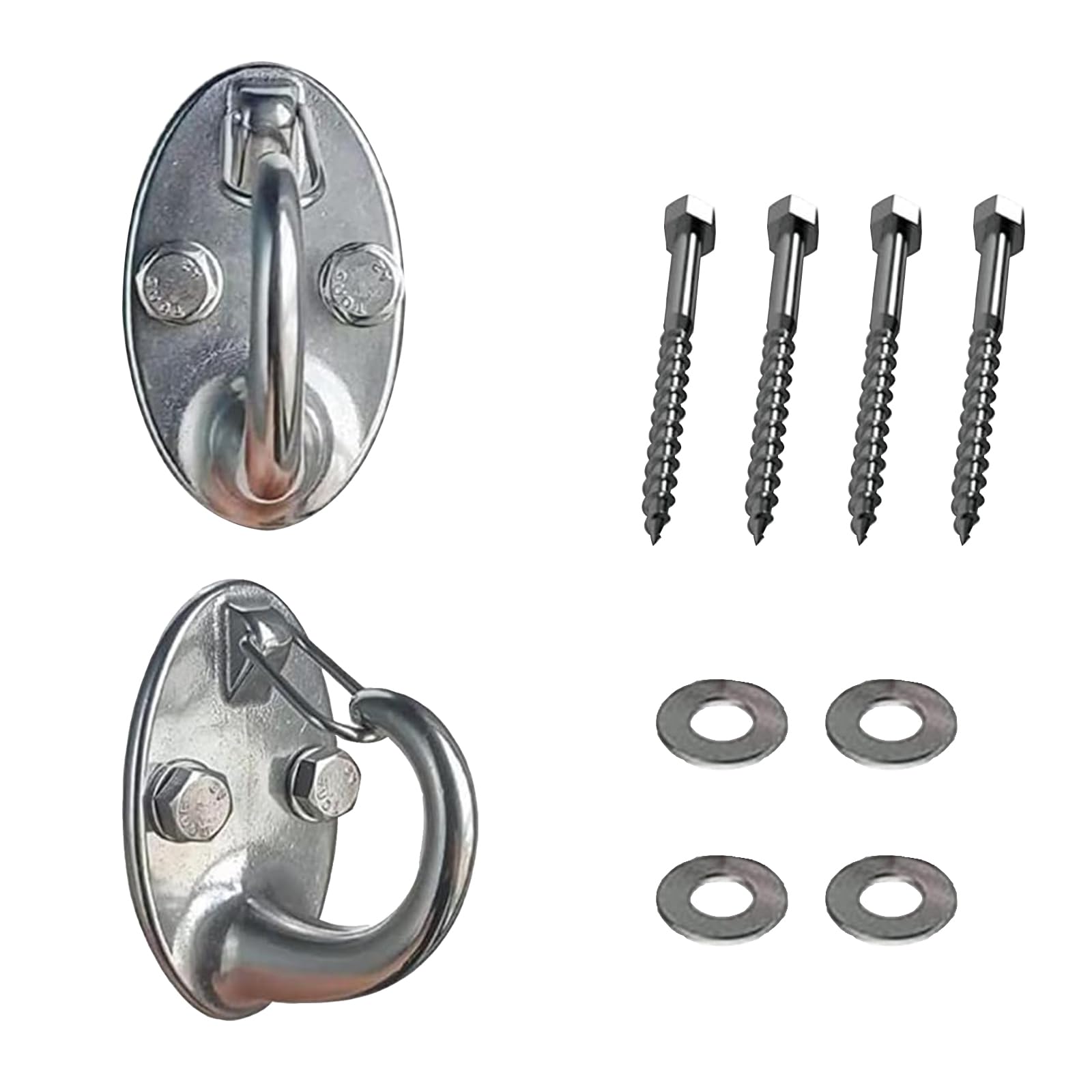 Xuoxeji 2 PCS Resistance Band Wall Anchor, 1000 Lb Wall-Mounted Wall Anchor, Exercise Station with Anchor Resistance Band, Suspension Training, Yoga Swing, Stretching, Weight Band, Home Gym