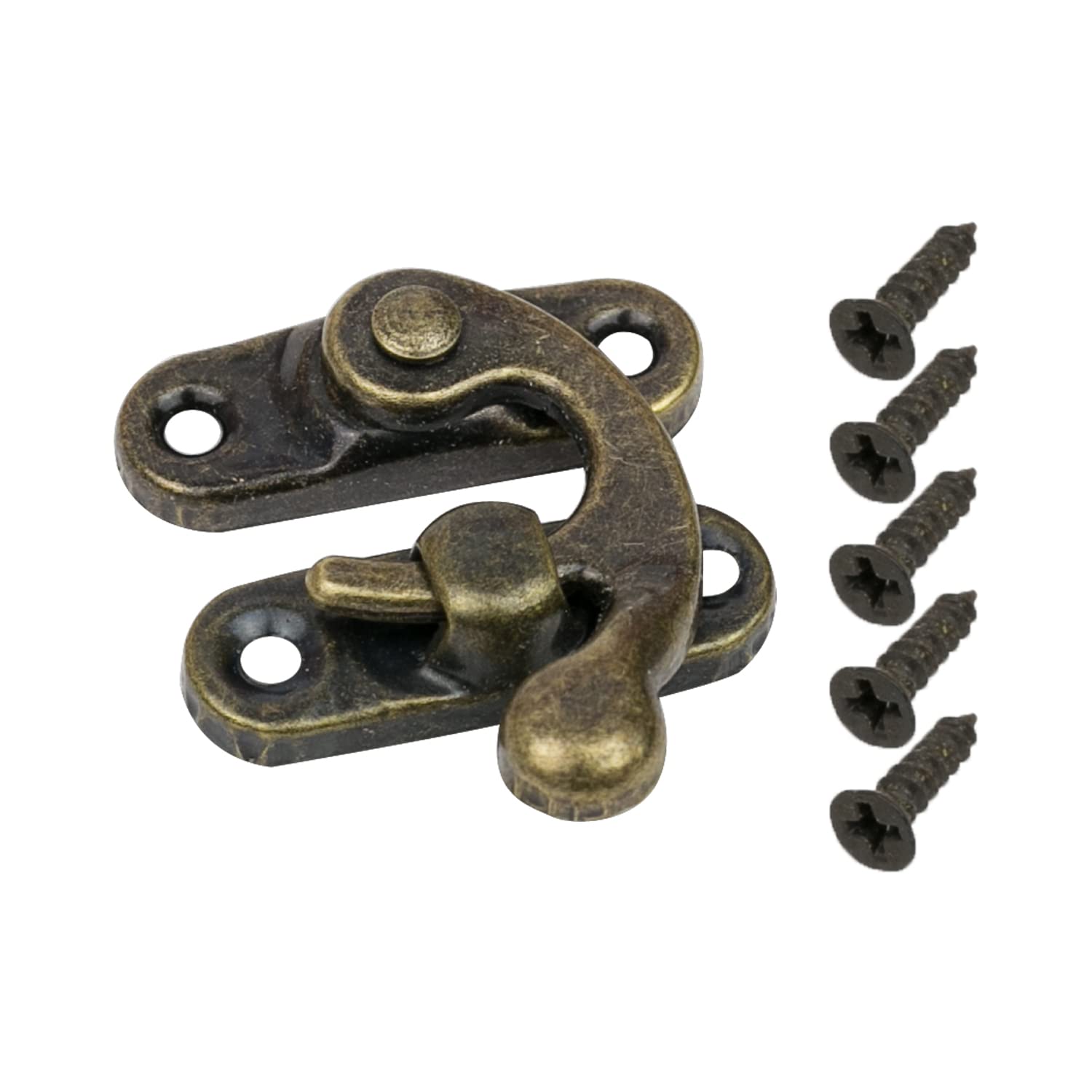 HMF 6492 Vintage Decorative Metal Clasp for Gift Box | 27 x 38 mm | Bronze