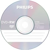 Philips DVD+RW 4.7GB 4X Data 120 Min 10 Disc Spindle Pack view 2