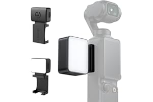 ULANZI LM001 Magnetic Mini Light for DJI Osmo Pocket 3/Xtra Muse, 2W USB C Rechargeable Auxiliary LED Fill Light, 500mAh, 5800K, CRI ≥95, IPX4 Water Resistance, Brightness 3 Levels Adjustable