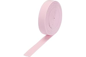 MECCANIXITY Elastic Bands for Sewing 0.6"(1.5cm) 5 Yard Pink Knit Elastic Spool High Elasticity for Wigs, Waistband, Pants