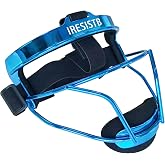 Softball Face mask Maximum Protective Softball Fielder's Mask(Plating Blue)