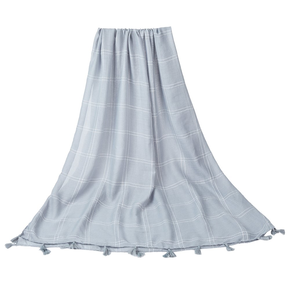 FITIBEST Bufanda de Invierno Elegante para Mujer larga suave Tartan Bufanda