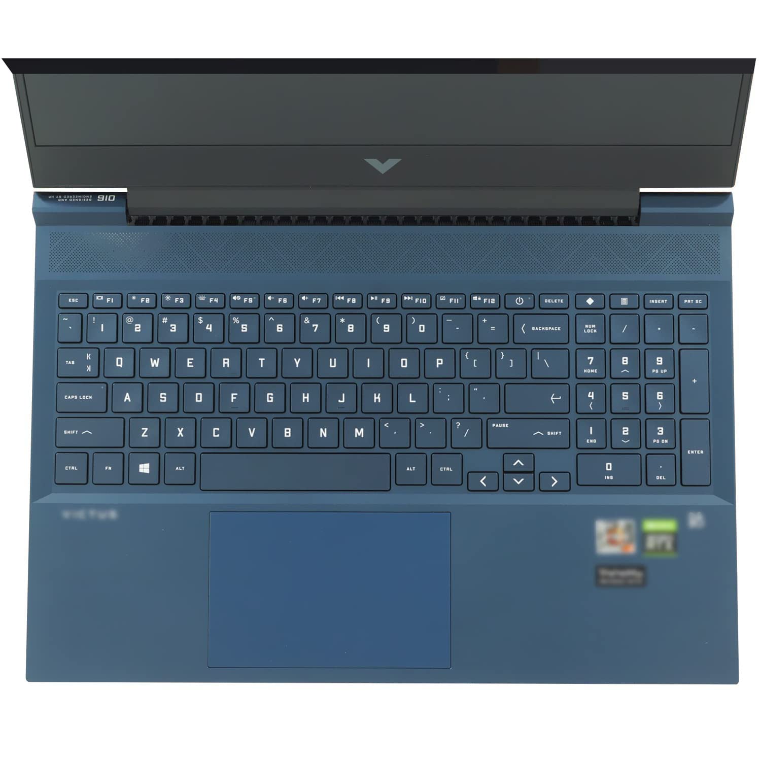 MiNGFi Silicone Keyboard Cover for HP Victus 16.1" 16-d0000 16-e0000(2021) - Transparent