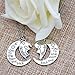 YOUFENG I Love You to the Moon and Back Mother Daughter Moon Love Heart Necklace Pendant 2PC,Mothers Day Gifts (Mom daughter necklace)
