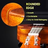 Aklot Concert Ukulele Solid Mahogany 23 Inch Uke with Accessories Kit view 3