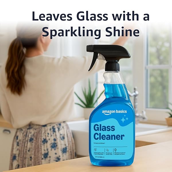 AMAZON BASICS GLASS CLEANER REFILL 67.6 FL OZ, PACK OF 1