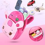 URAQT Toddler Backpack Pink Rabbit Plush Kids Mini School Bag 1-2 Years view 5