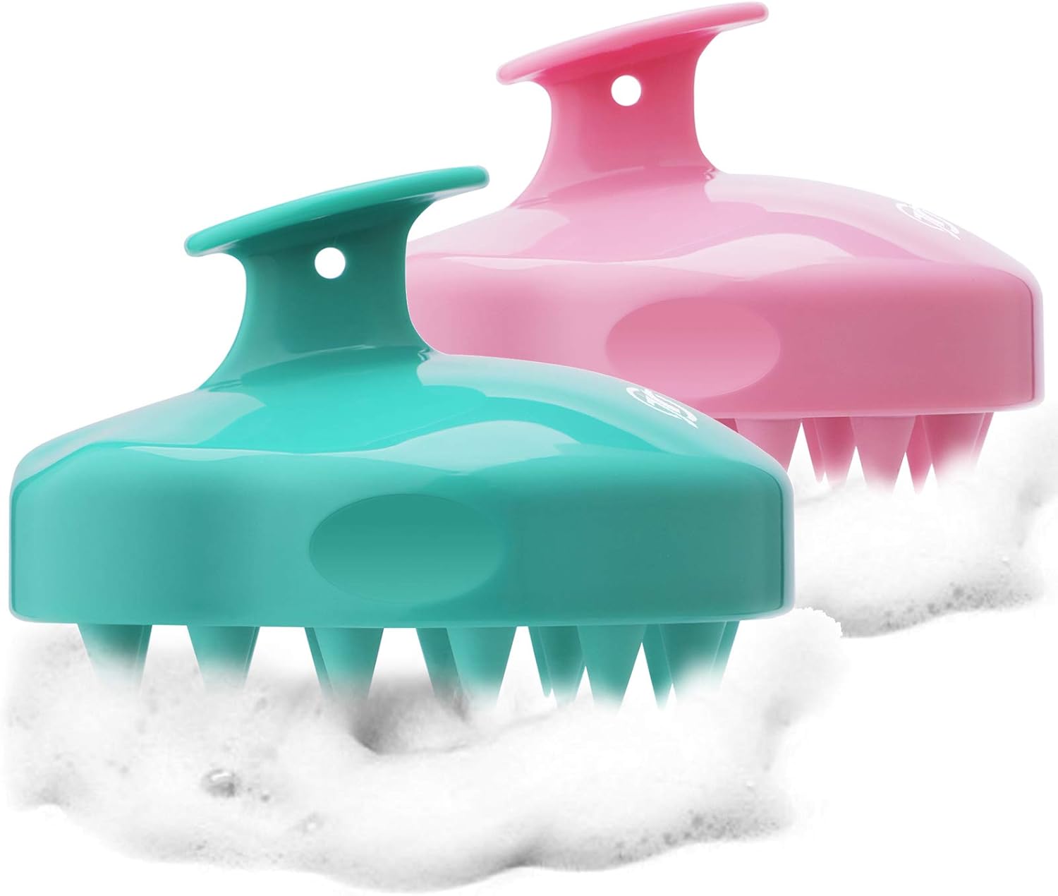 FReatech 2Pack Hair Scalp Massager Shampoo Brush, [Wet & Dry] Manual