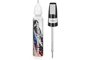 XDOTOAR Touch Up Paint for Cars, Silver Car Paint Touch Up Pen, Car Paint Scratch Repair, Auto Paint Repair Pen, Professional Seamless Coverage, Color Accurate, Long lasting Adhension, Fast Drying