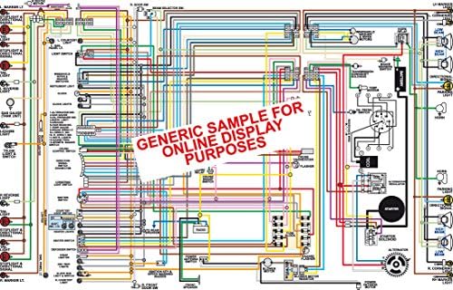 1969 Chevy C &amp;; K Series Truck Color Wiring Diagram 18" X 24" Poster Size