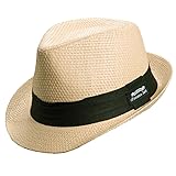 Panama Jack Solid Ribbon Fedora Hat with Black Band