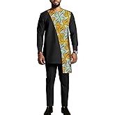 African Suits for Men 2 Piece Sets Fashion Outfit Nigerian Dashiki Wedding Clothing Attire Tracksuits