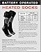 Heated Socks for Men and Women, Battery Powered Socks Heated Unisex to Keep You Warm All Day - Heated Ski Socks Must Have for Winter Weather - Patterns and Colors May Vary