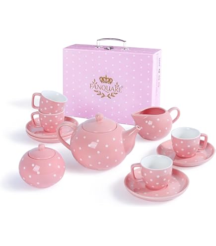 その他 Delton Products Tin 15 Pieces Tea Set in Basket Pink Bow Serveware Amazon.com: Delton Products Tin 15 Pieces Tea Set in Basket Pink