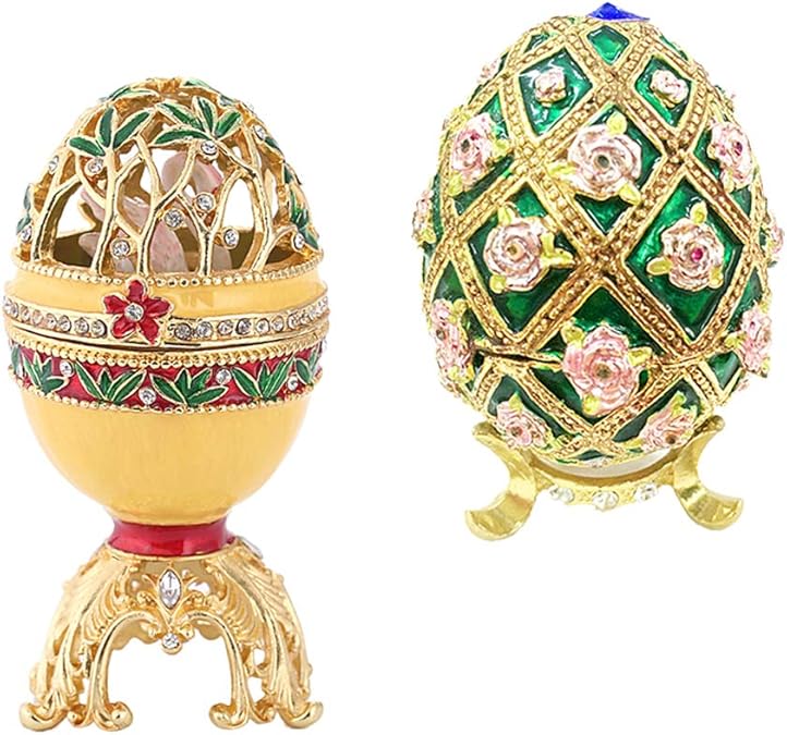 2 X Easter Egg Jewelry Box Jewelry Organizer to Hold for Rings