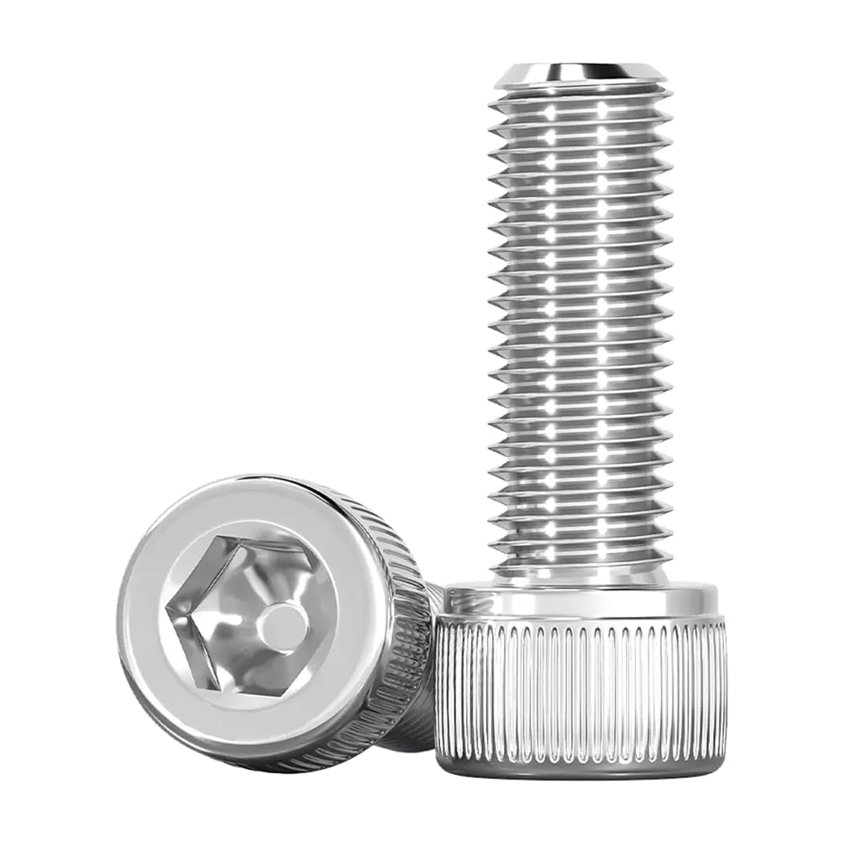 Drenky Allen Socket Cap Head Screws M6 X 25mm Cylinder Screws with Hexagon Socket, 304 Stainless Steel, Pack of 20