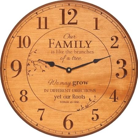La Nostra Famiglia E Come I Rami Di Un Albero Di Ispirazione Intagliato Orologio Da Parete 43 18 Cm Amazon It Casa E Cucina
