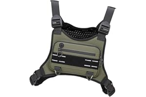 Tacticals Chest Rigs Pack Men,Running Chest Bag with Front Loop Recons Chests Rigs for Outdoor Workouts