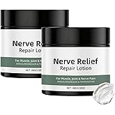 2 Pcs Alcura Nerve Cream, Neuropathy Lotion with Arnica Magnesium for Body Joint, Knee, Lumbar, Neck, Hand and Foot Alcura Relief Cream.