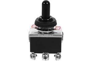 12V Waterproof Toggle , ON/Off/ON Heavy Duty Toggle with Boot Cap Cover for Car Auto Truck Boat