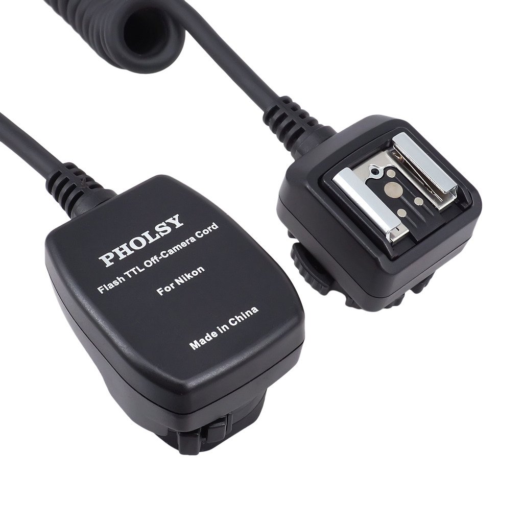 PHOLSY I-TTL-Off-Camera Flash Sync Cord for Nikon DSLR - 6.5' (2 m) Replaces Nikon SC-28 / SC-29