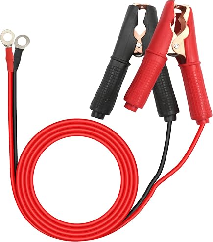 Pinces Crocodile Okaywork - Lot De 6 - Cuivre Plaqué - 50A - 80mm - Pour Batterie Et Tests Électriques