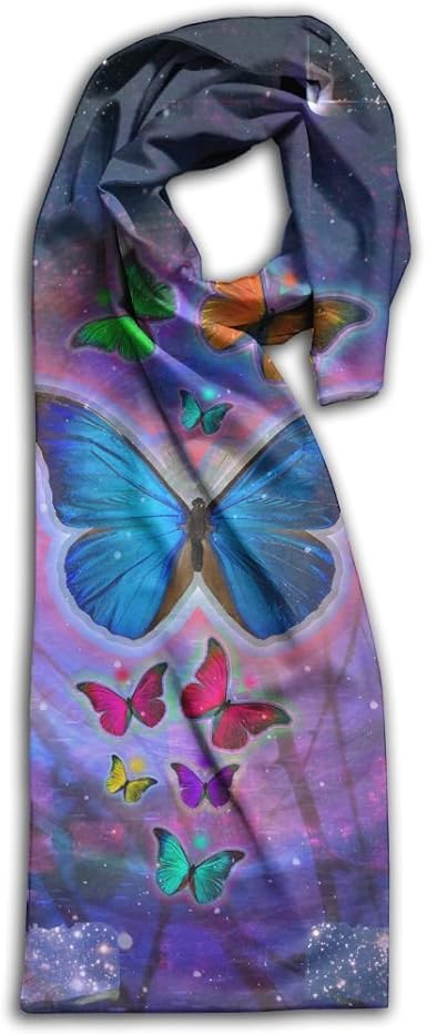 KGMEEW Magical Purple Butterfly Print 