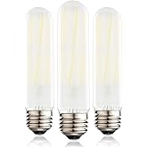 Dimmable T10 Frosted LED Bulbs,6W LED Tubular Edison Bulbs 60 Watt Equivalent,600LM,Daylight 4000K,E26 Medium Base Lamp Bulb 