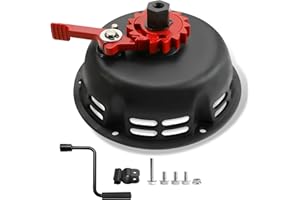 PRISMORA Upgrade Easy Quick Fast Pull Start Recoil Starter Assembly Fit for Predator 212, Coleman CT200U 200cc B200R Mini Bike, Pull Cord Start Honda 6.5HP GX160 196 Hisun Engine KT196 Go Kart, Black