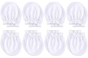 KiddyCare Hand Mittens No Scratch for Newborn Baby Boy/girl - Infant Gloves Mitts for 0-6 Months - Preemie Mittens for Babies