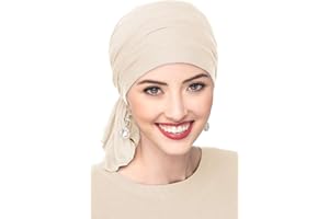 Headcovers Unlimited Slip-On Scarf - Cancer Headwear for Women (Cream)