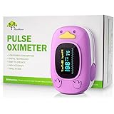 Child Pulse Oximeter, Oxygen Monitor for Kids Baby and Pediatric Blood Oxygen Saturation Heart Rate Monitor with Automatic Sh