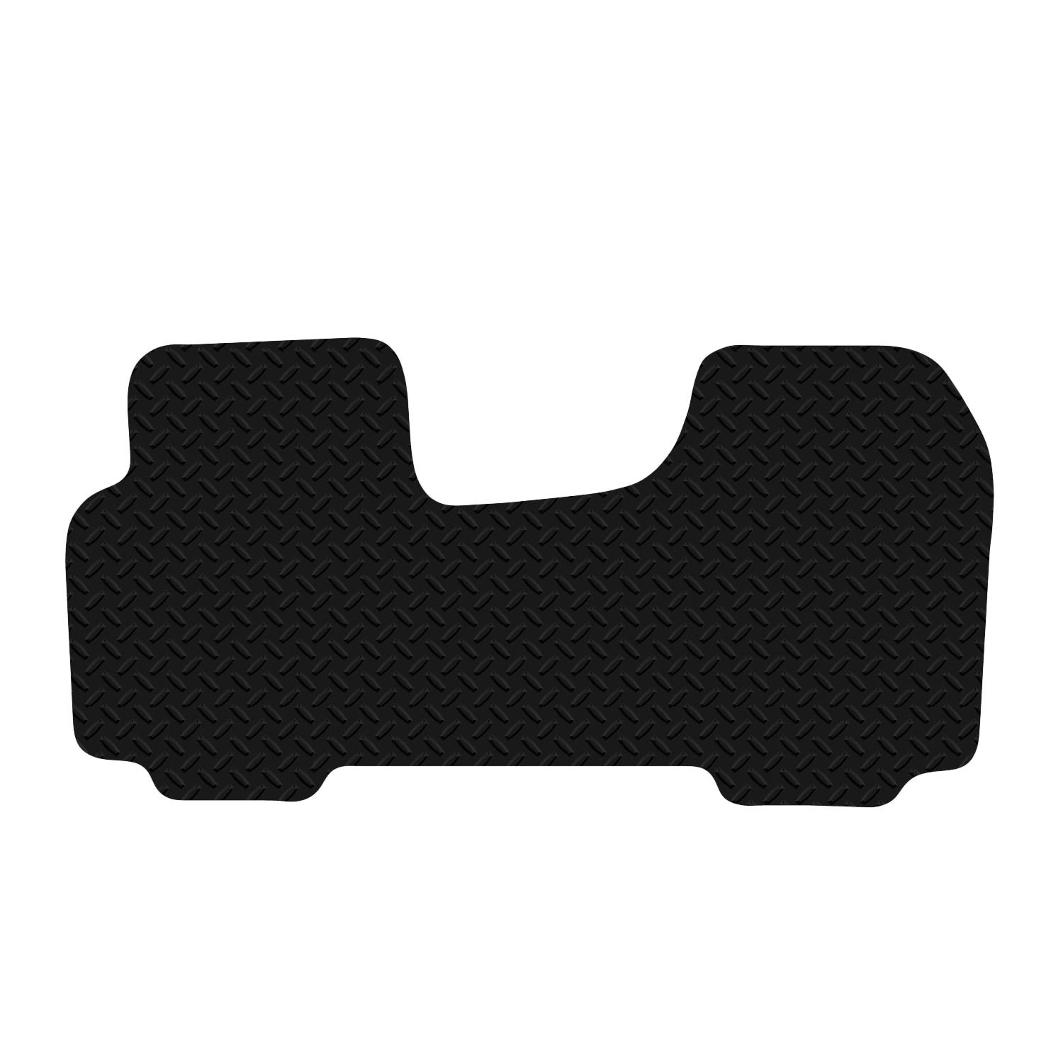 Carsio Van Mats For Renault Trafic Van 2001-2014 Black Floor Rubber Tailored Van Mat Tailored Fit Rubber Floor Mat Set Complete Accessory Black Custom Fitted - Anti-Slip Backing